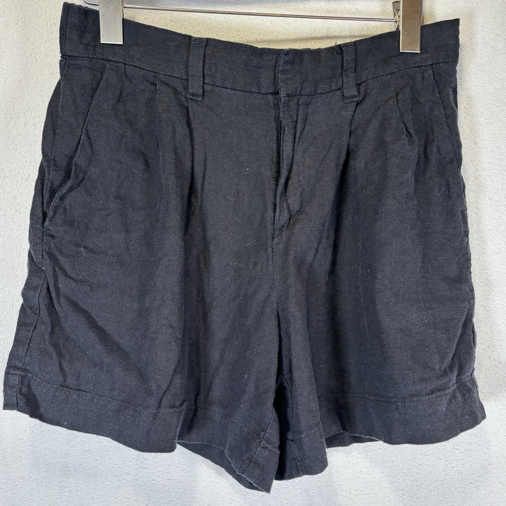 Express Women's Linen Blend Black Shorts Size 8